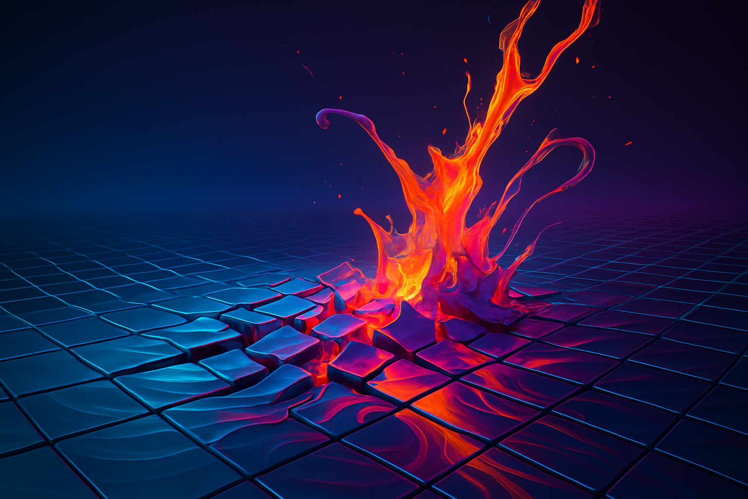 The very ground is being rewritten by the force of creative upheaval