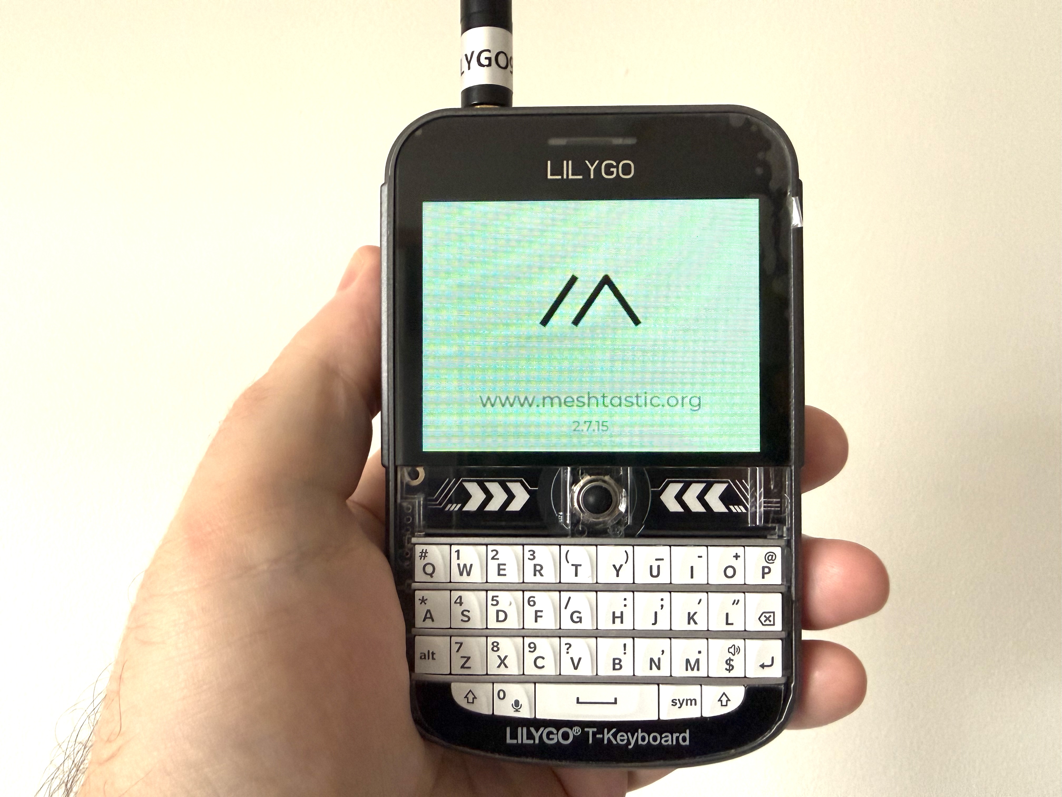 Meshtastic running on a T-Deck