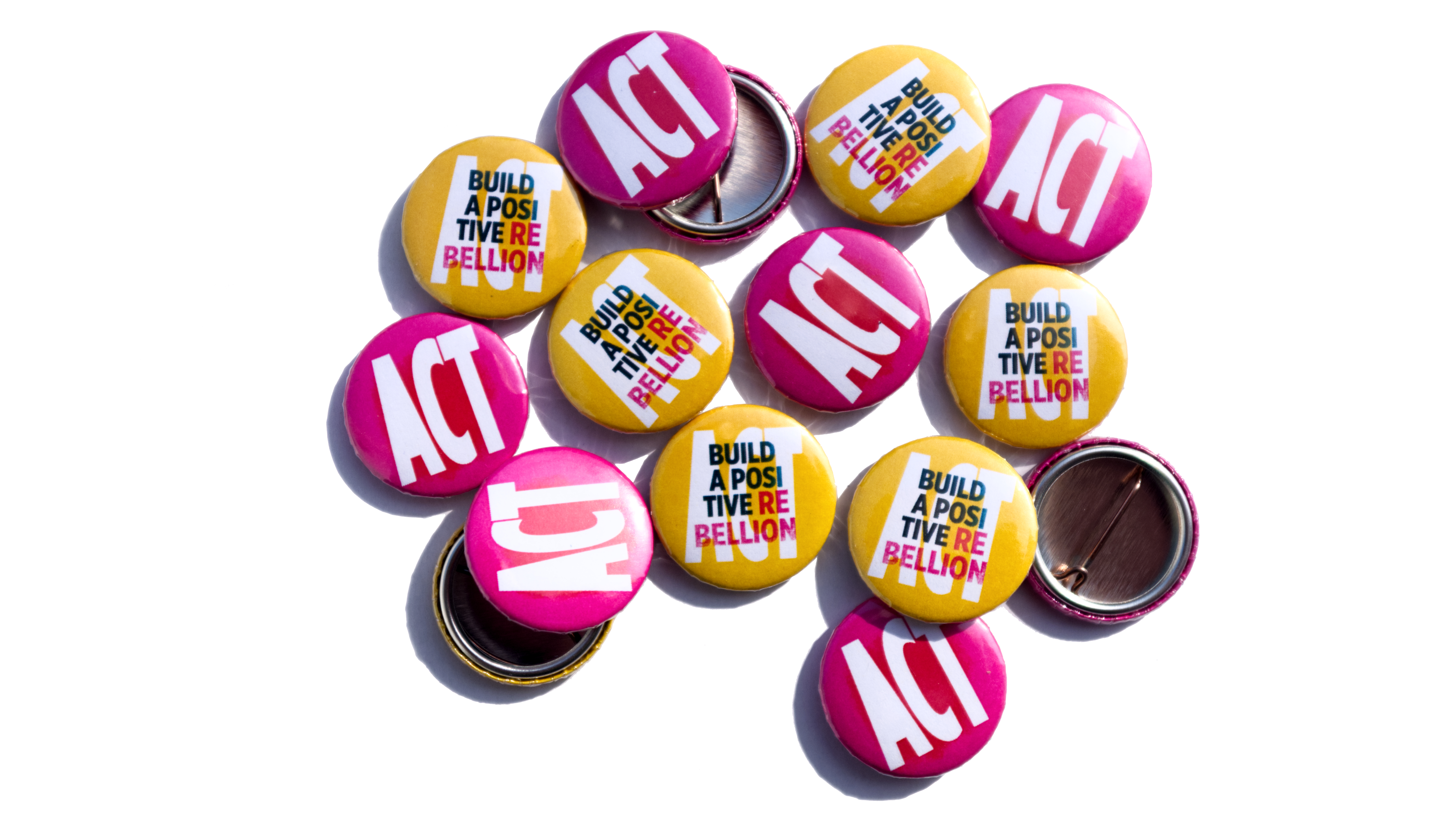 Build a Positive Rebellion buttons