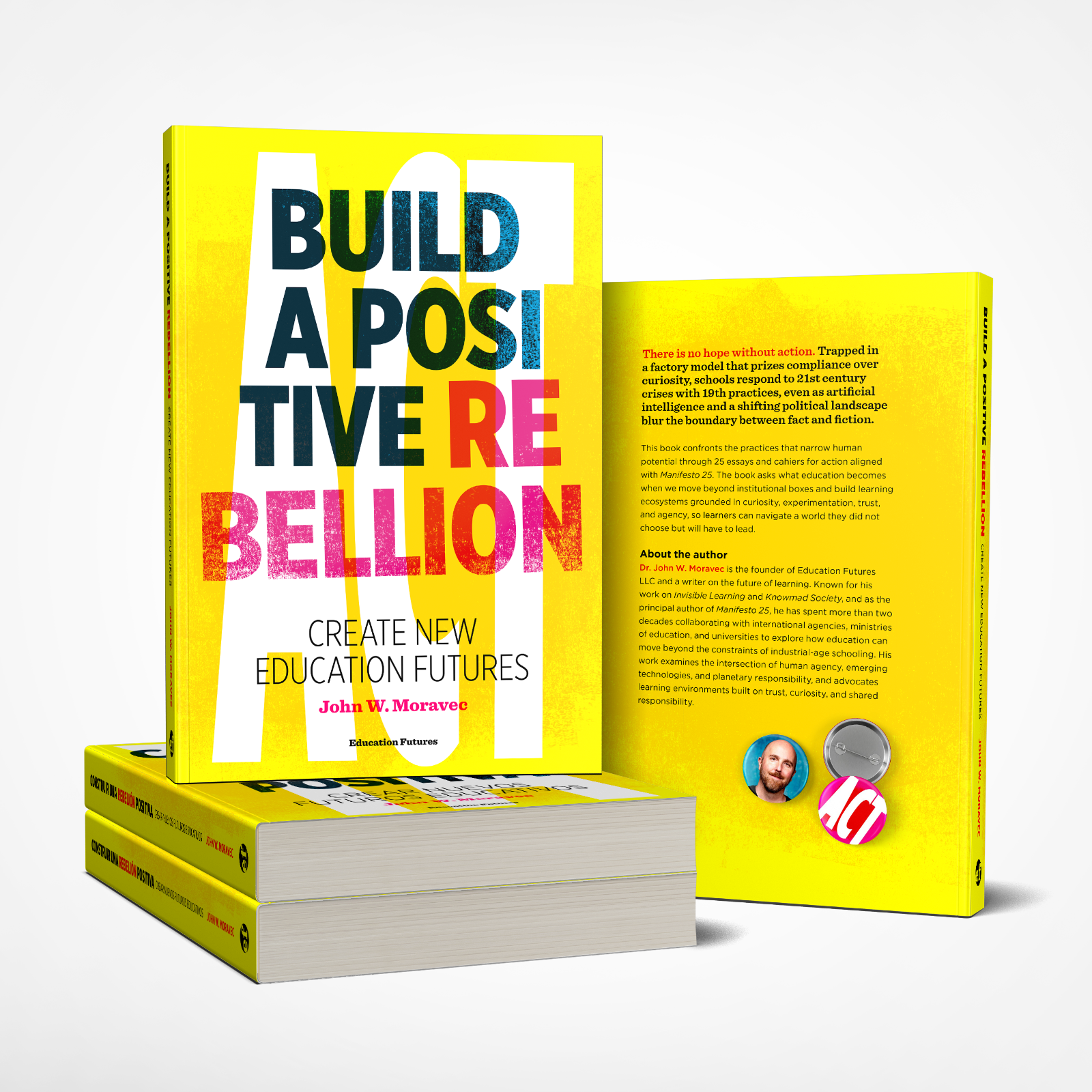 Build a Positive Rebellion books stacked